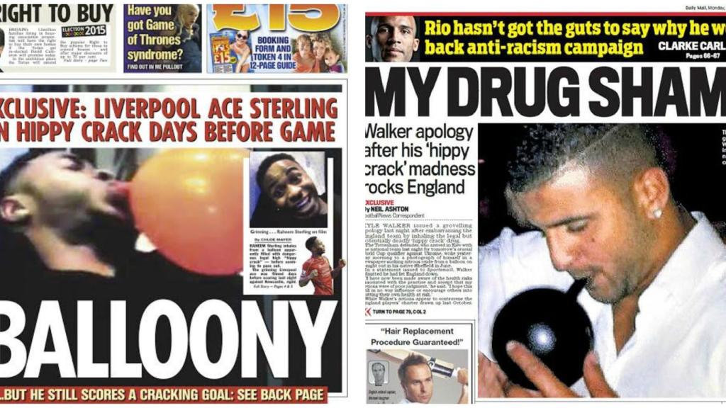 Portadas de la prensa inglesa tras los escándolos del 'hippy crack'