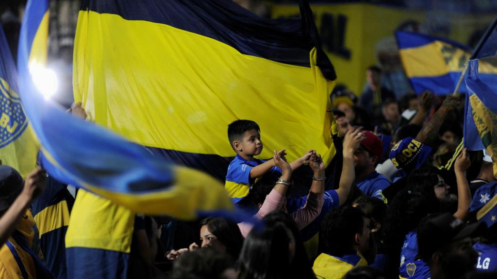 Aficionados de Boca Juniors.