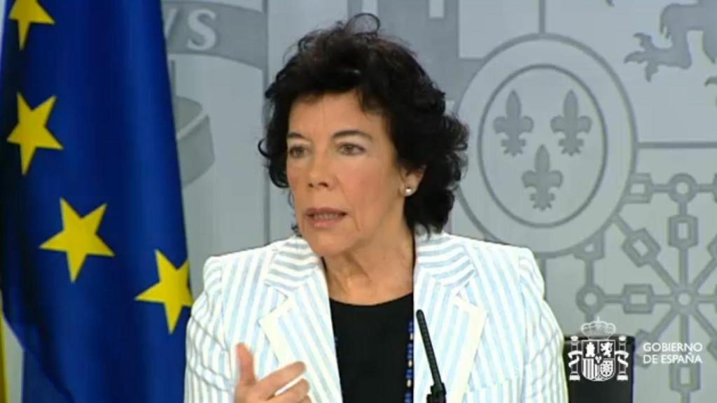 La ministra portavoz, este viernes durante la comparecencia posterior al Consejo de Ministros.