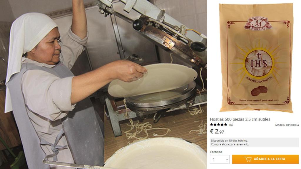 Antaño, las novicias españolas elaboraban 20.000 hostias al día.