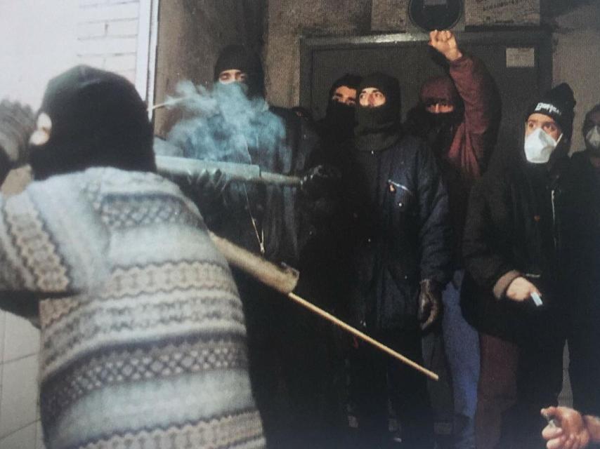 La lucha minera tuvo episodios de enfrentamientos con las autoridades