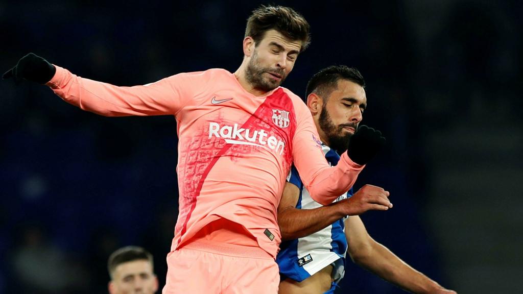 Piqué, contra el Espanyol