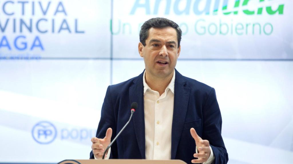 El presidente del PP-A, Juanma Moreno
