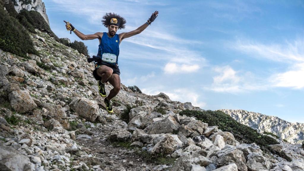 Zaid Ait Malek, durante una prueba de montaña
