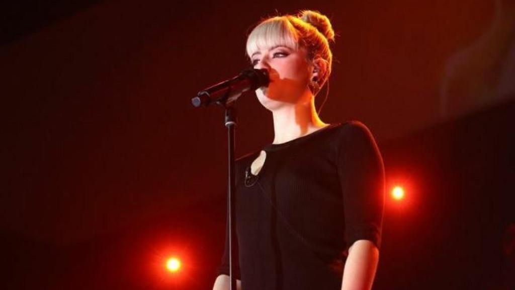 Alba Reche durante su actuación de la noche.