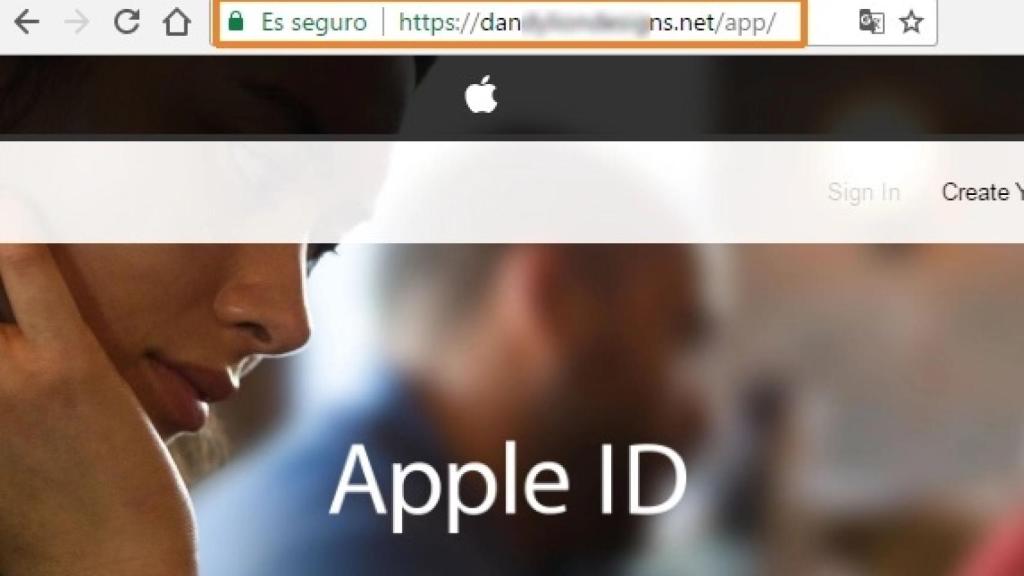 Los dominios simulan ser de Apple, pero son faltos