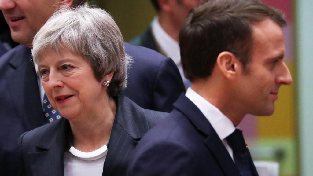 May y Macron, durante la cumbre del 'brexit'