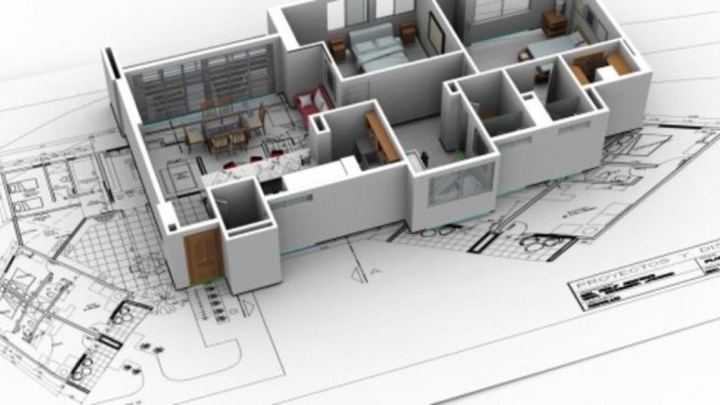 Planos de una promoción nueva de viviendas.
