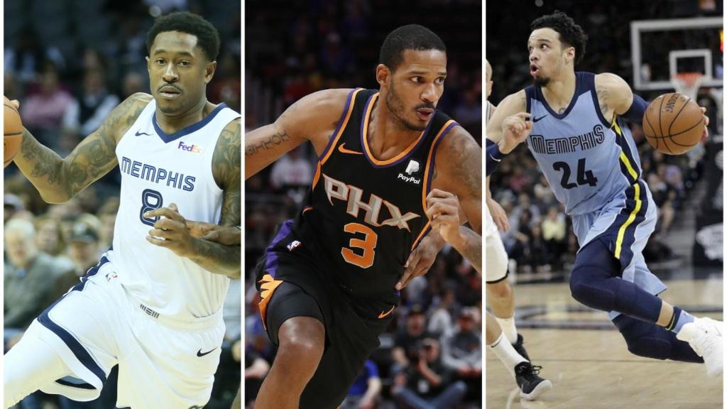 MarShon Brooks, Trevor Ariza y Dillon Brooks
