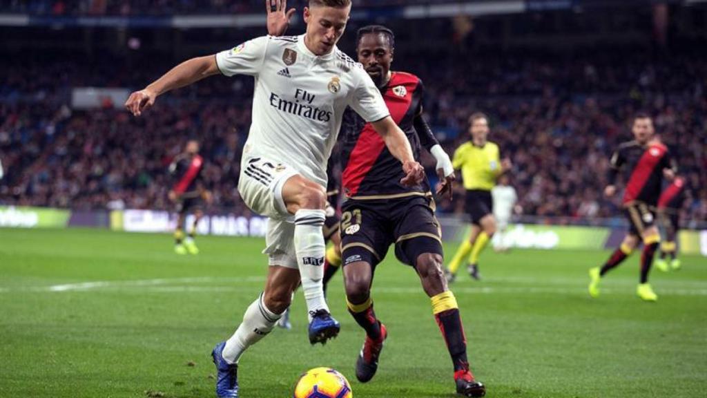 Marcos Llorente, durante un partido del Real Madrid en La Liga