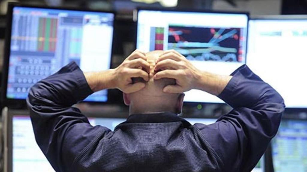 Imagen de archivo de un operador en Wall Street.