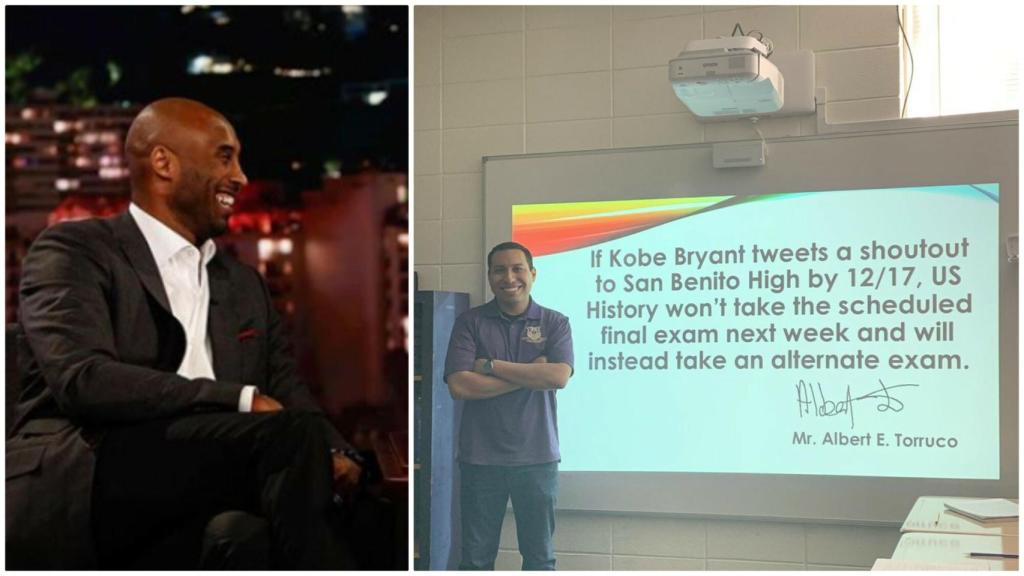 Cuando Bryant te salva de hacer un examen de historia