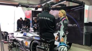 Carmen Jorda, en los test de Formula E