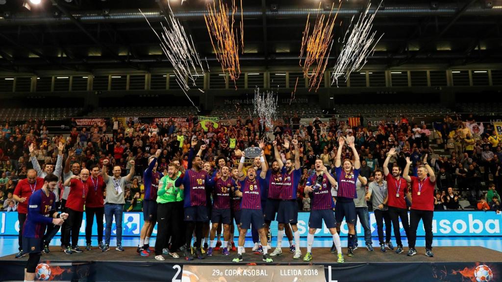 El Barcelona de balonmano, campeón de la Copa ASOBAL