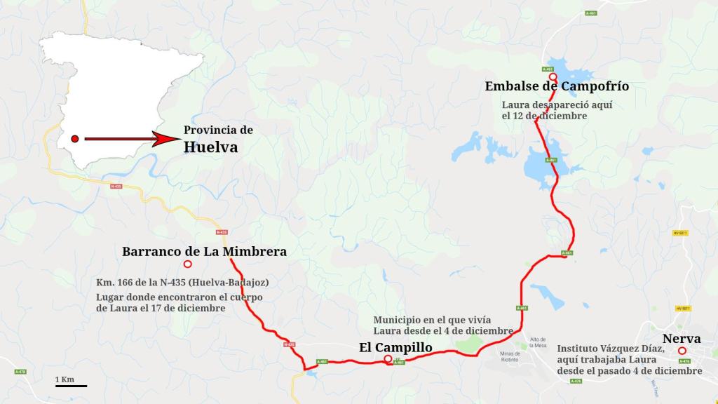 Zona en la que desapareció Laura Luelmo y donde ha sido encontrado el cadáver