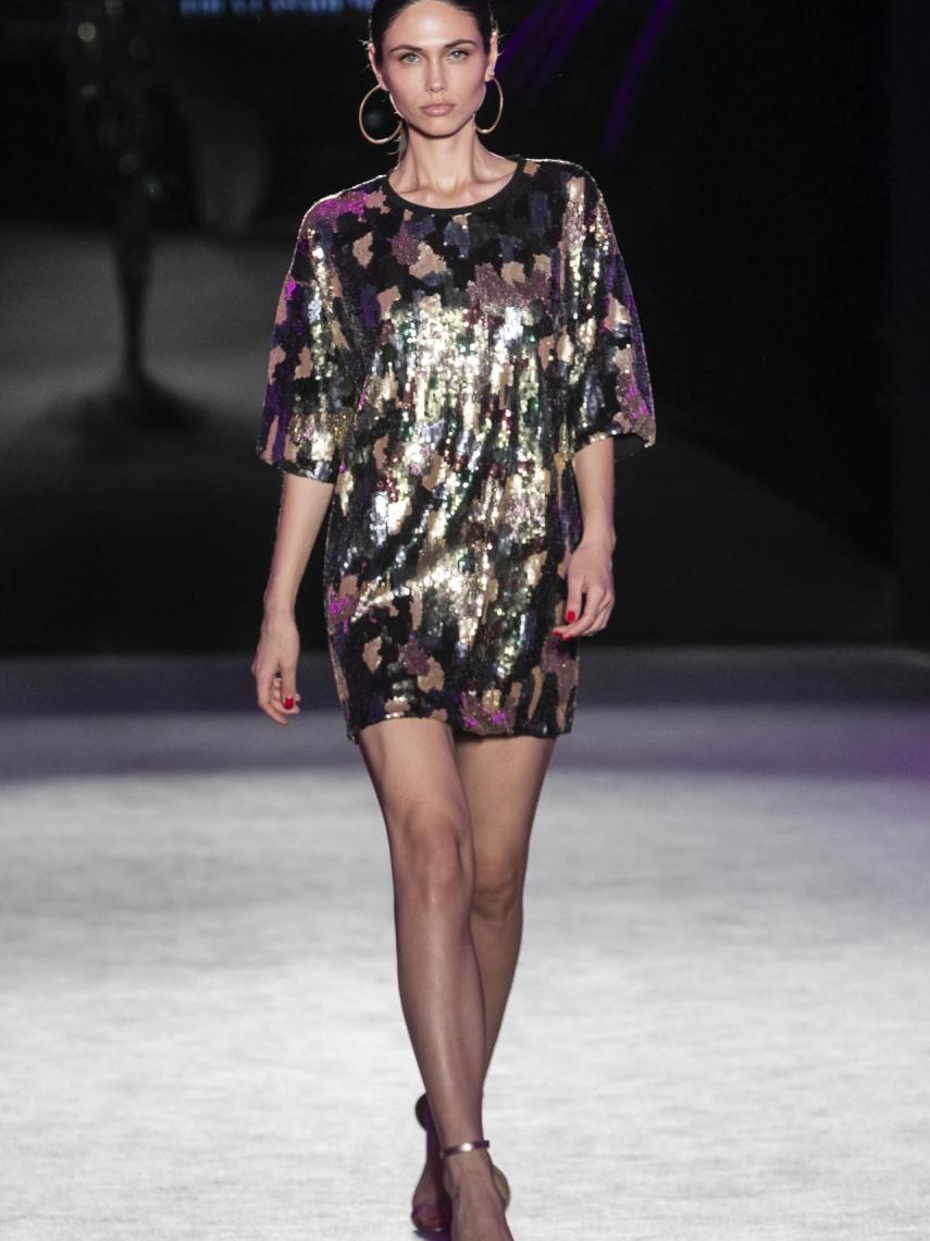 Durante la semana de la moda en Barcelona.