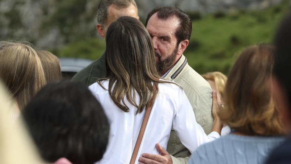 Letizia junto a su padre, Jesús Ortiz, el pasado 8 de septiembre.