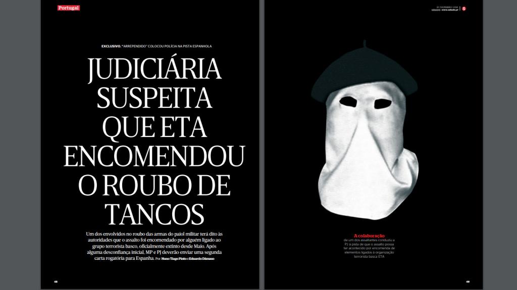 Portada del reportaje publicado por 'Sábado'.