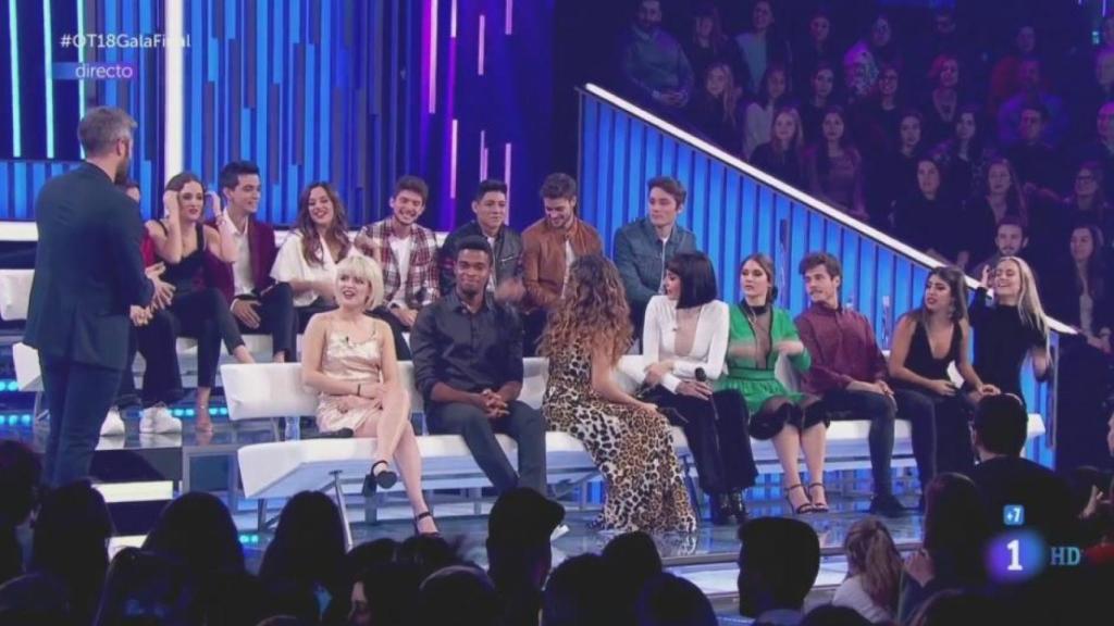 Todos los concursantes de 'OT 2018' juntos en plató.
