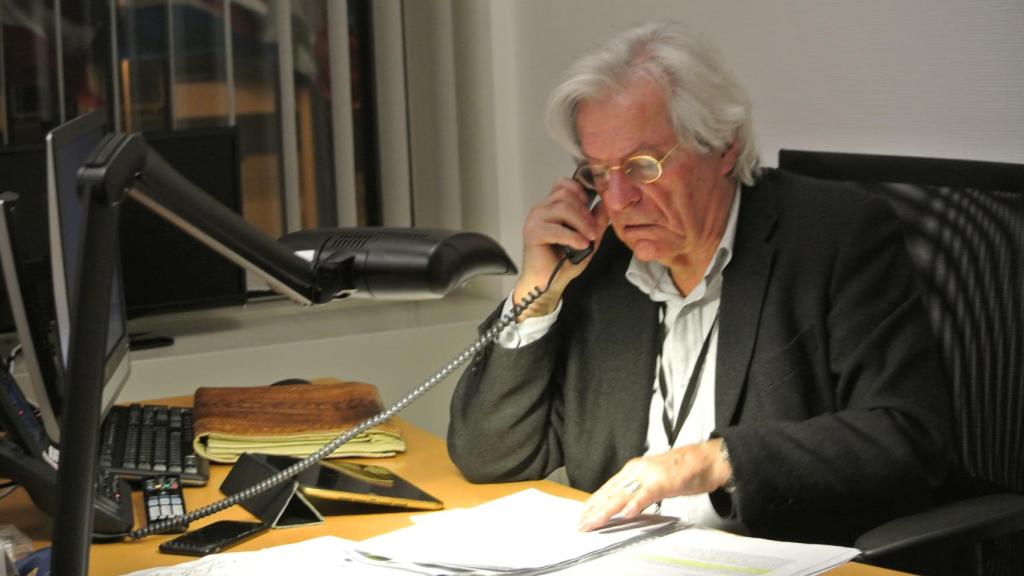 El eurodiputado Javier Nart (Cs), en su despacho de Estrasburgo.