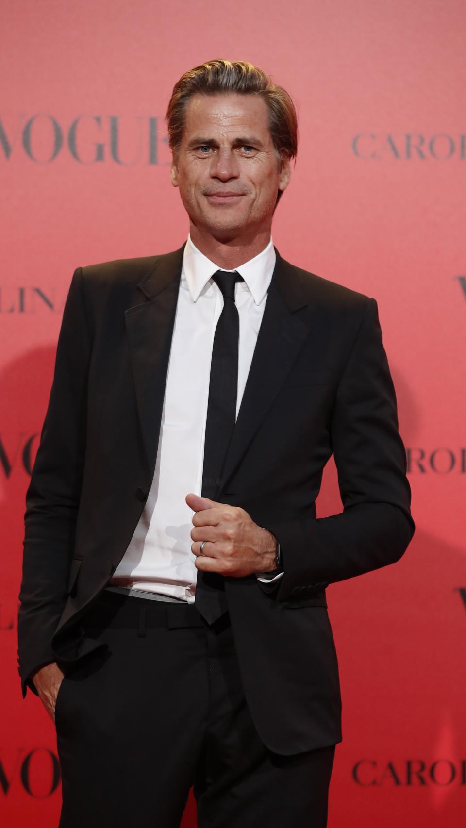 Mark Vanderloo en un evento de la revista Vogue.