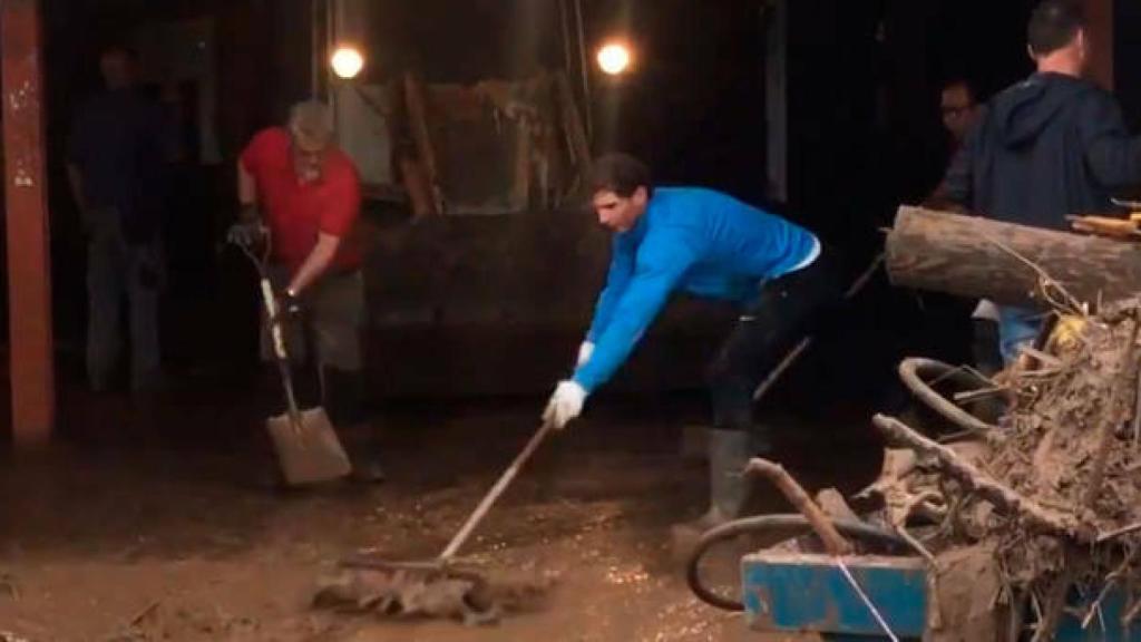 Nadal limpiando las calles de Mallorca.