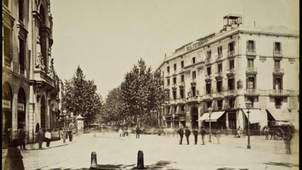 J. Ainaud: Barcelona. Rambla del centro
