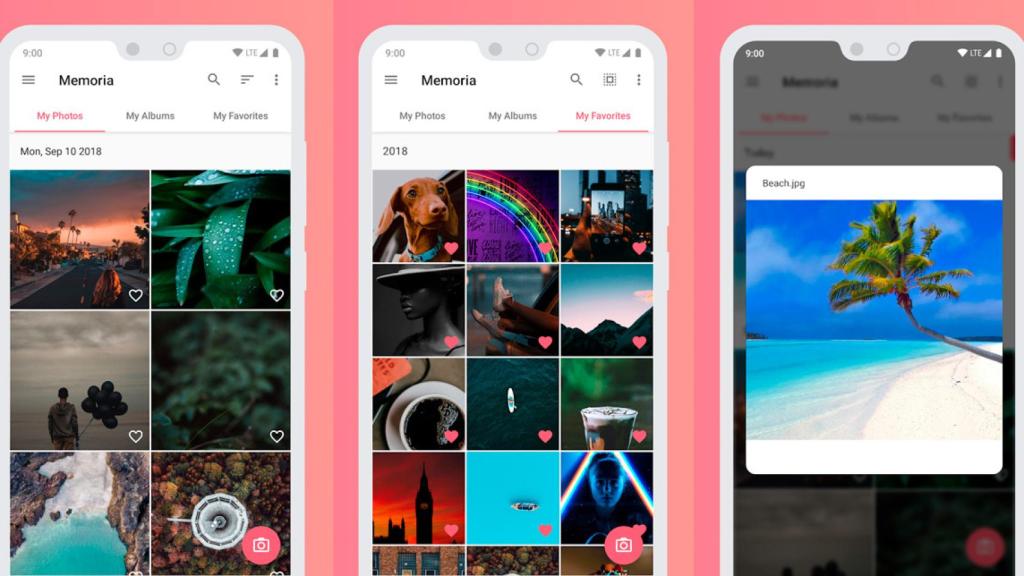 Memoria es una app de fotos genial: gran diseño y muchas opciones