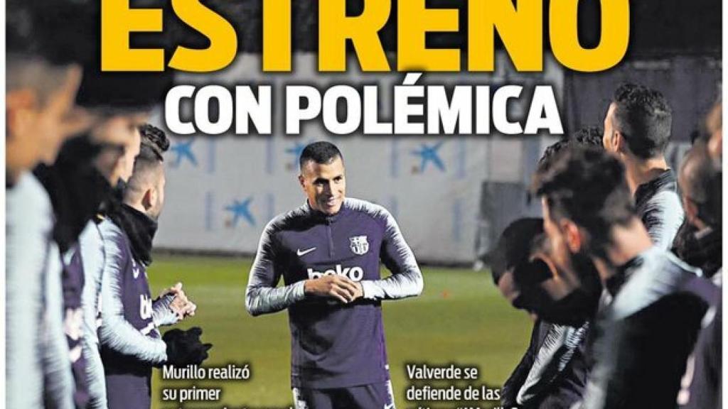 Portada del diario Sport (22/12/2018)