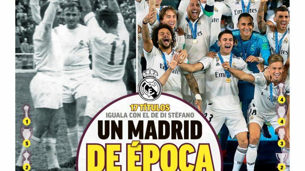 La portada del diario MARCA (24/12/18)