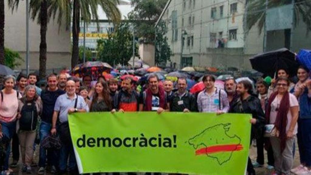 Una concentración independentista en Palma de Mallorca