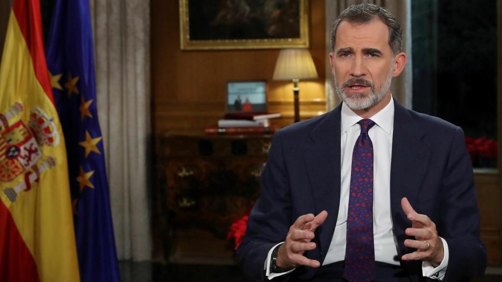 El Rey Felipe VI pronuncia el tradicional mensaje de Navidad, el quinto de su reinado, desde el Palacio de La Zarzuela.