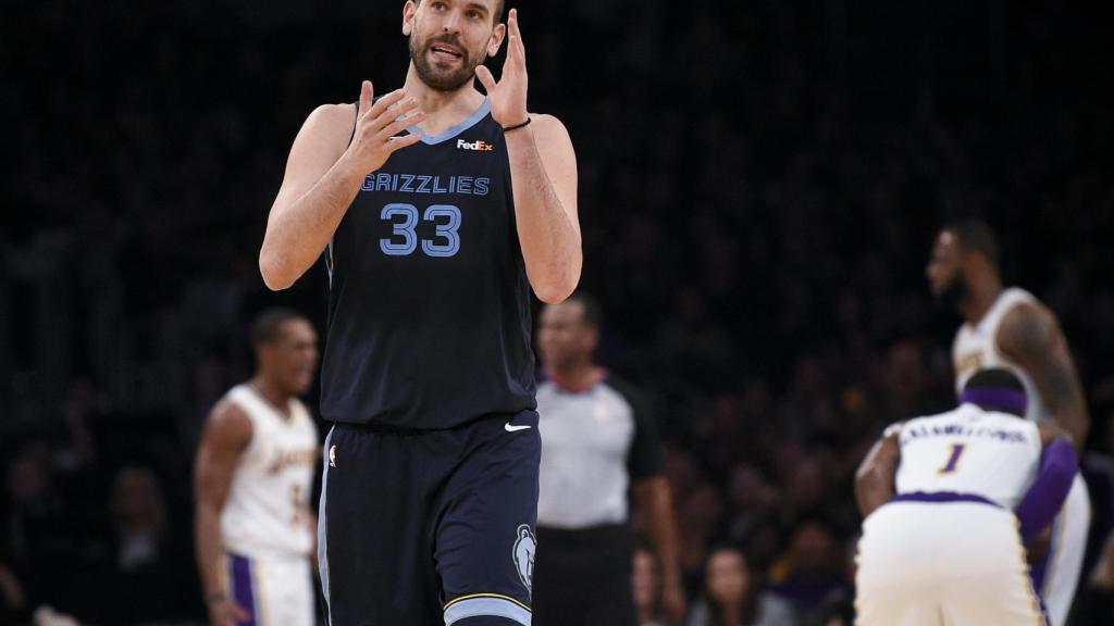 Marc Gasol en Los Angeles Lakers - Memphis Grizzlies