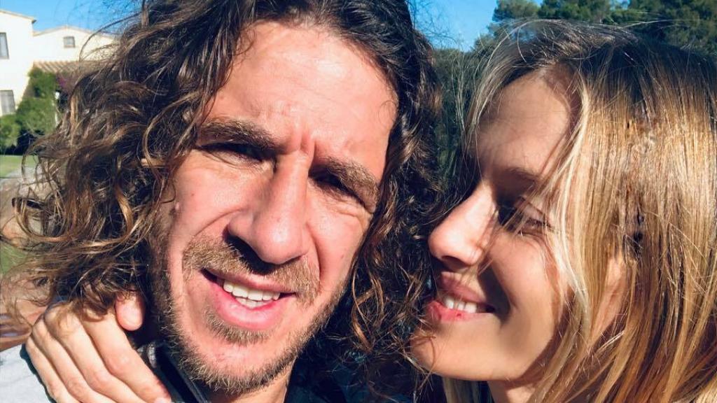 Carles Puyol y Vanesa Lorenzo.