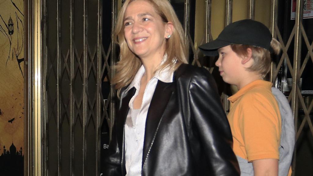 La infanta Cristina durante una de sus últimas salidas públicas.