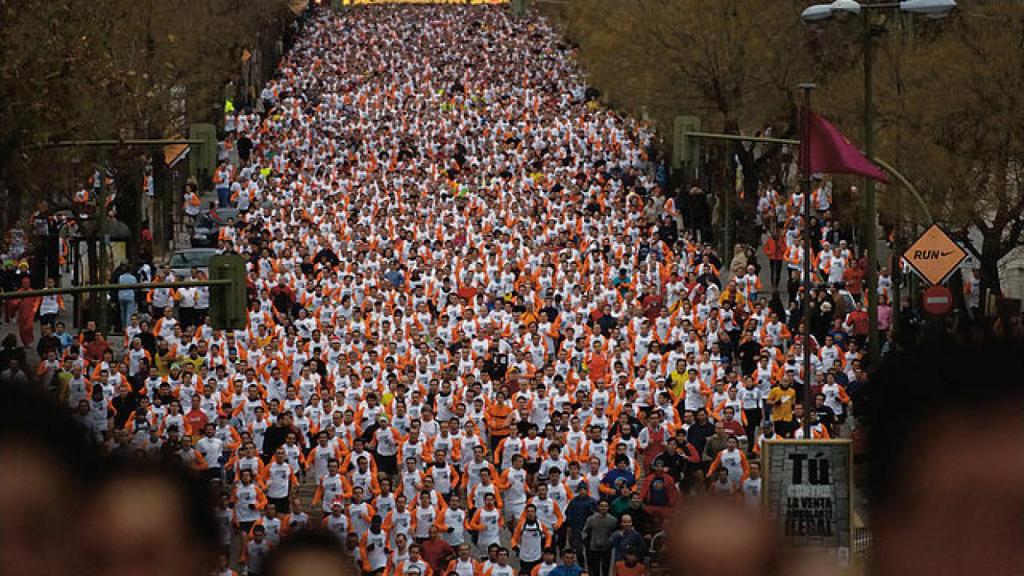 Corredores en la San Silvestre vallecana.