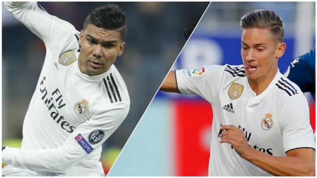 Casemiro y Marcos Llorente