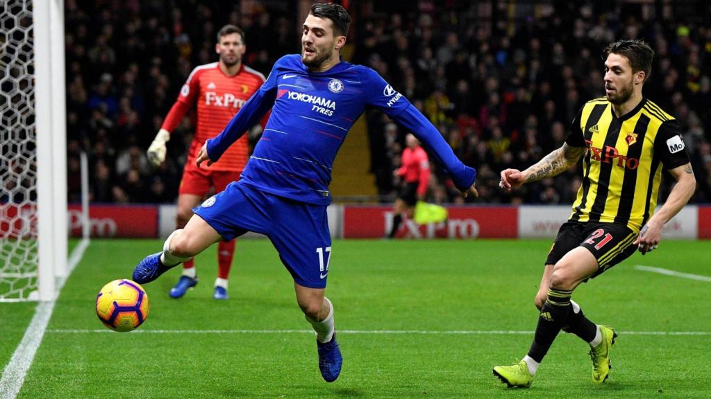 Mateo Kovacic durante un partido con el Chelsea