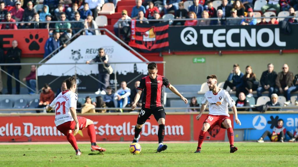 Último partido del Reus frente al Osasuna. Foto: Twitter (@cfreusdeportiu)