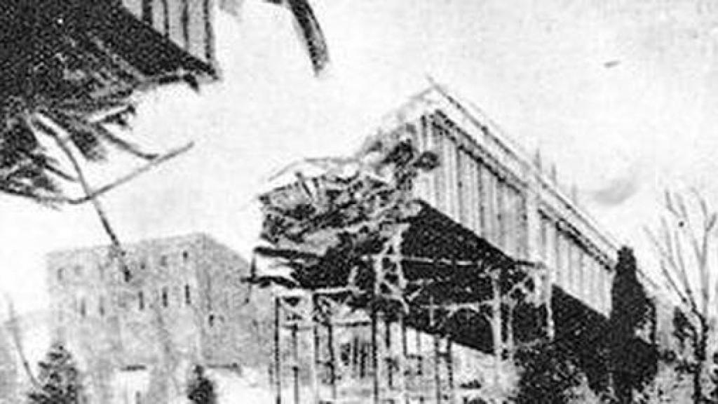 El montaje de la rotura del viaducto