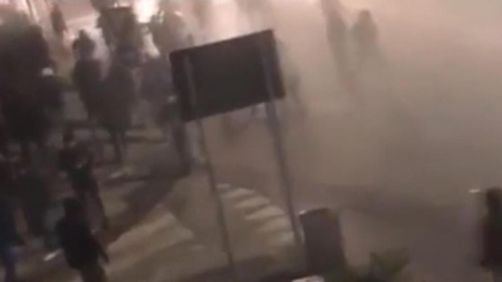 Enfrentamiento entre radicales del Inter y Nápoles