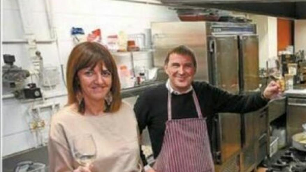 Portada del Diario Vasco con Mendia (PSE), Otegi, Andoni Ortuzar (PNV) y Lander Martínez (Podemos).