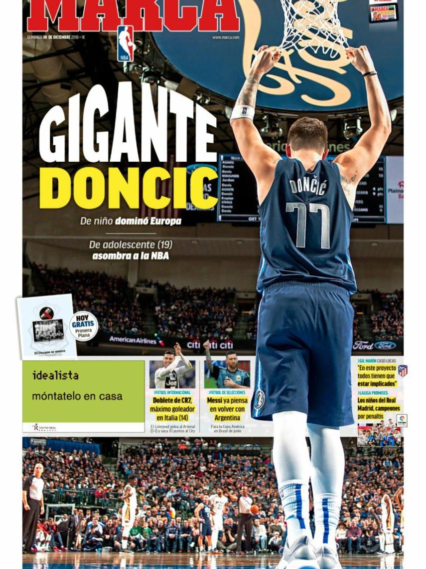 La portada del diario MARCA (30/12/2018)
