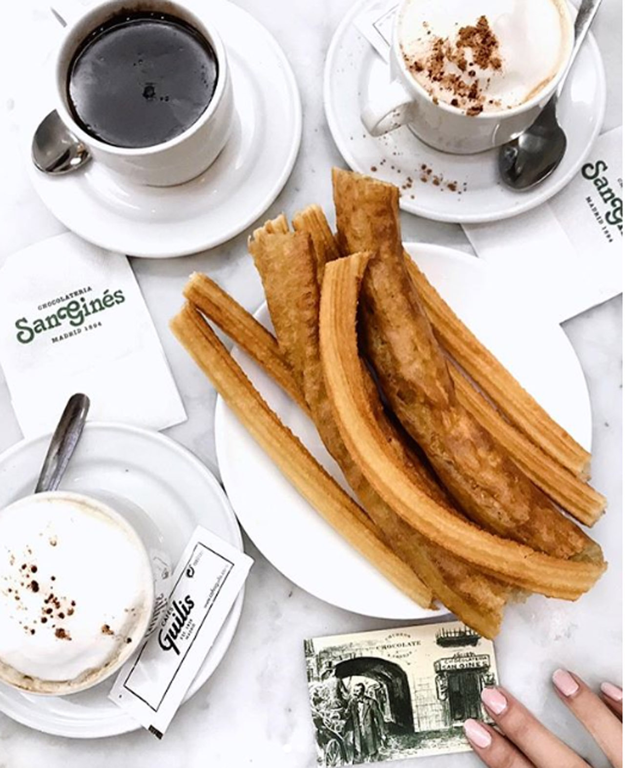 Los mejores chocolates con churros de Madrid - San Ginés