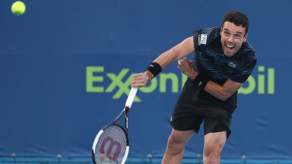 Roberto Bautista en el Torneo de Doha. Foto: Twitter (@ATPTour_ES)