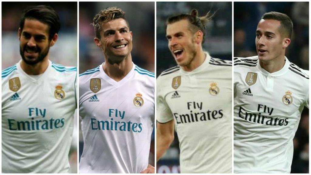 Isco, Cristiano, Bale y Lucas Vázquez