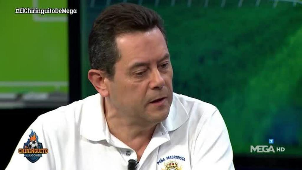 Tomás Roncero, en El Chiringuito. Foto: Twitter (@elchiringuitotv)