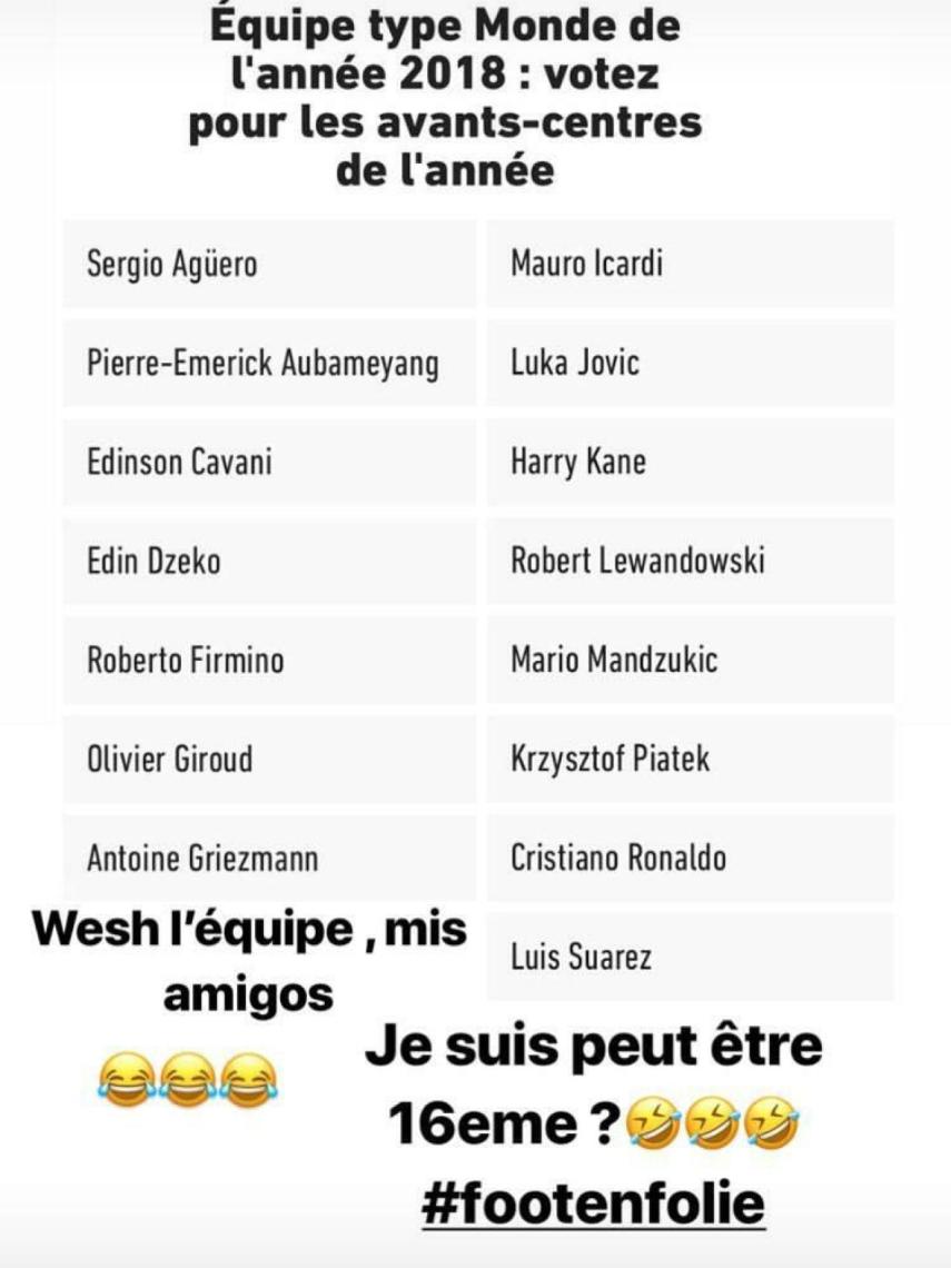 Benzema se reivindica en Instagram