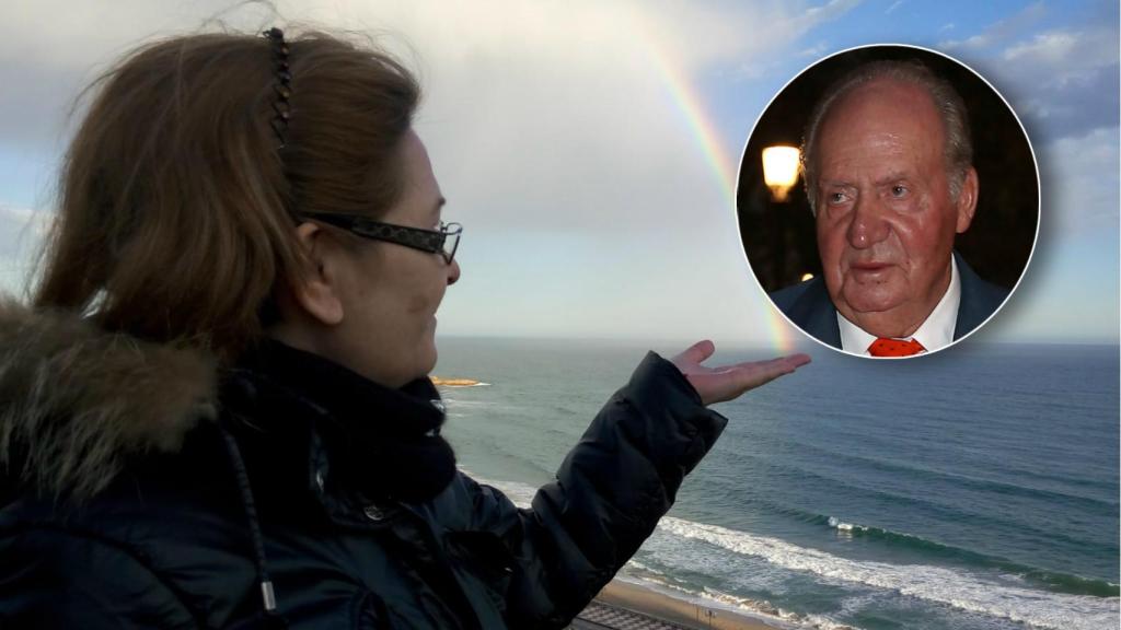 María A.L.A. y el rey Juan Carlos en un montaje de Jaleos.