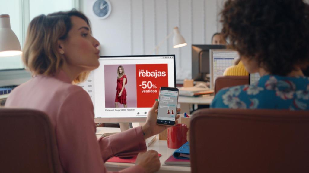 Publicidad en internet de El Corte Inglés, en una imagen de archivo.